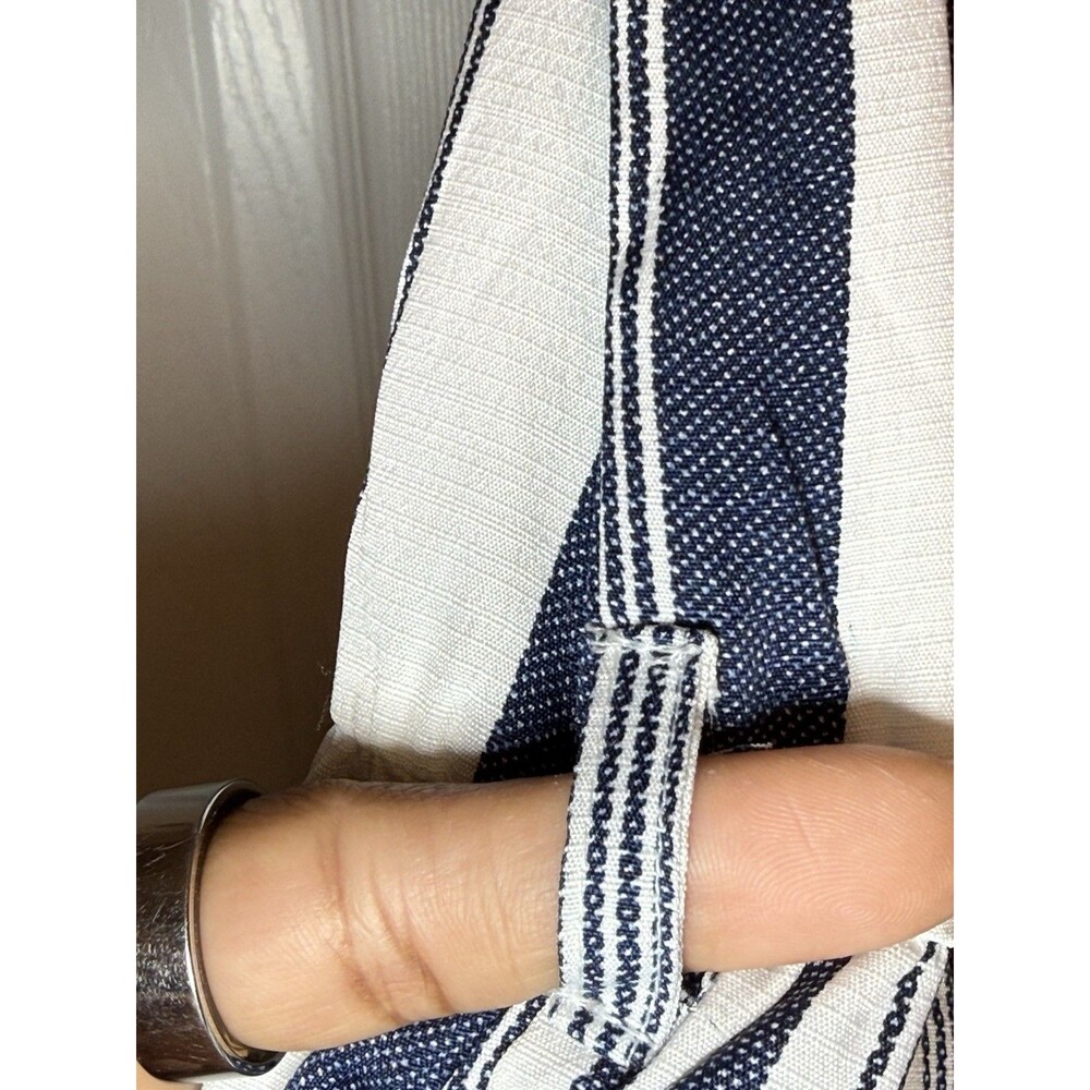 Stylehouse Cottagecore Blue White Striped Off Shoulder Maxi Dress XL Tiered New - Picture 8 of 16